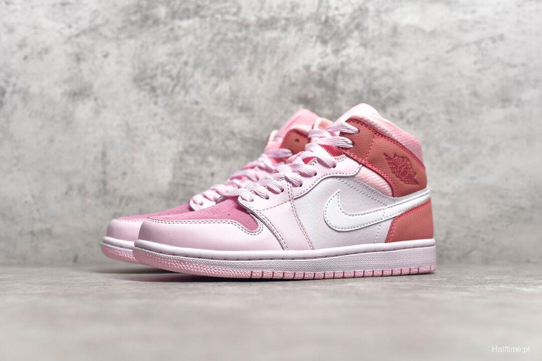 Air Jordan 1 Mid Digital Pink（woman）