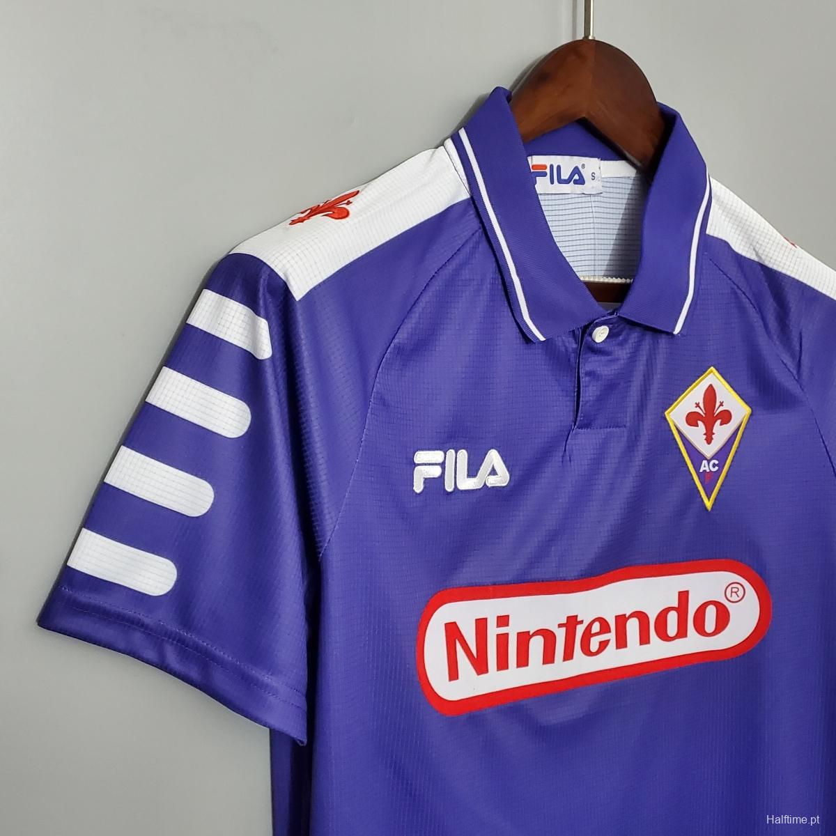 Retro 1998 Fiorentina home Soccer Jersey