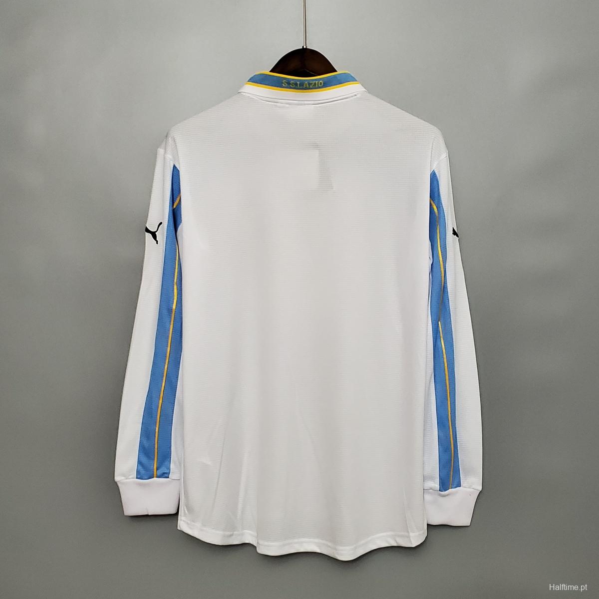 Retro 00/01 Lazio Long sleeve away Soccer Jersey