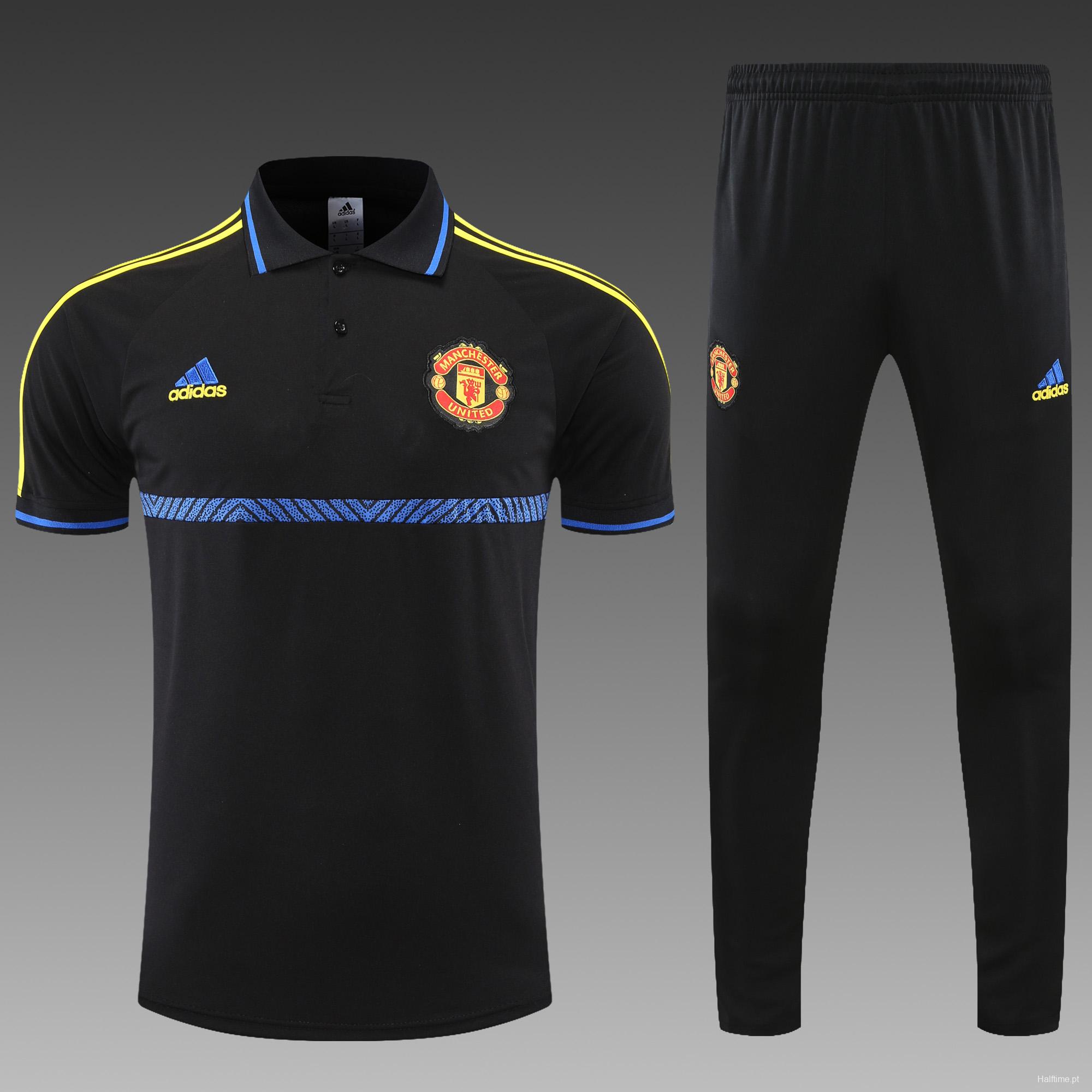 Manchester United POLO kit black and blue stripes(not supported to be sold separately)