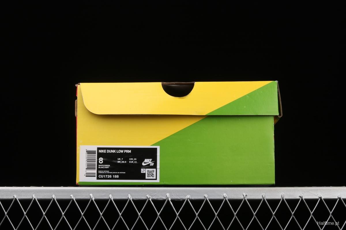 NIKE SB DUNK Low SP Green Tender powder 2021 fluorescent green low-top skateboard shoes CU1726-188