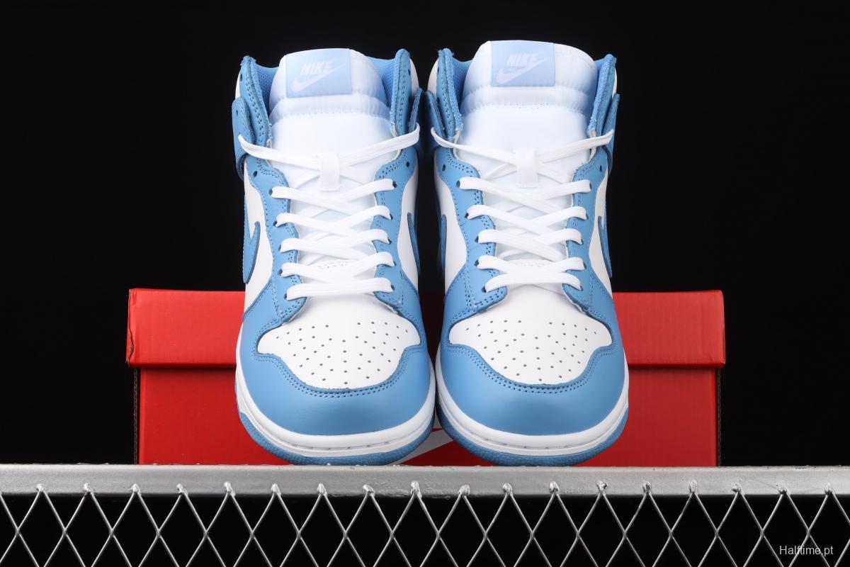 NIKE SB DUNK High North Carolina Blue SB rebound high upper shoes DD1869-107