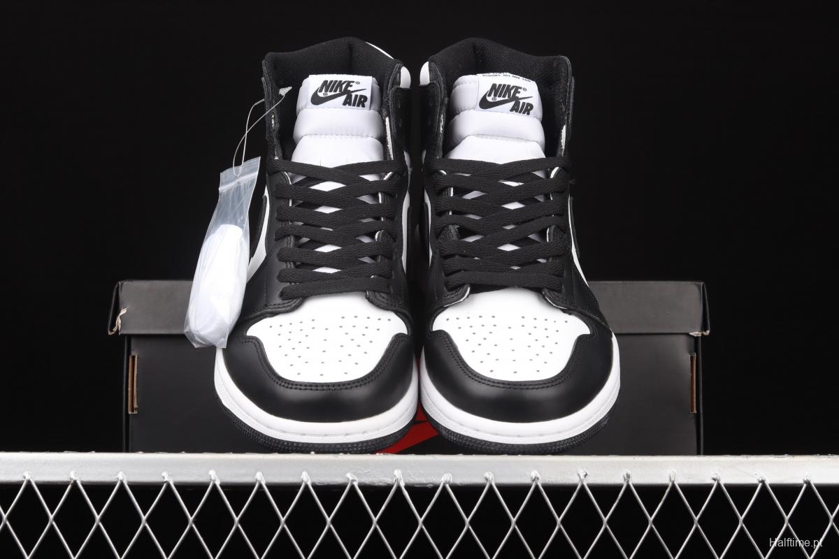 Air Jordan 1 High high band white and black 555088-010