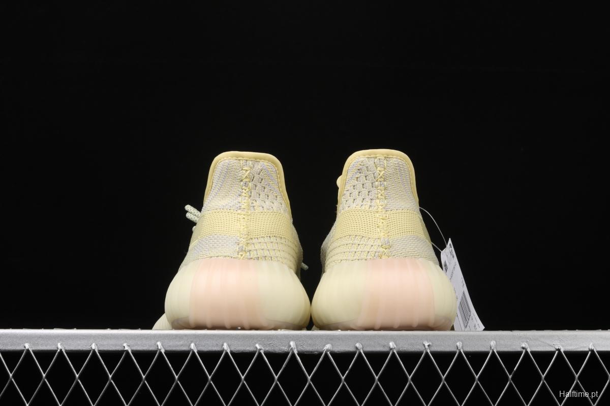 Adidas Yeezy 350 Boost V2 FV3250 Darth Coconut 350 second generation hollowed-out lemon yellow angel color BASF Boost original