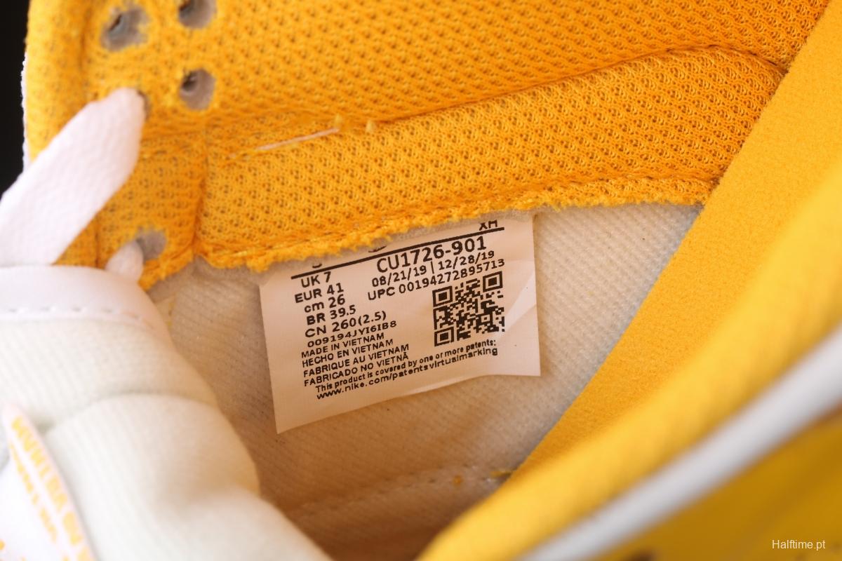 NIKE SB DUNK Low SP Syracuse yellow and white full-head low-top skateboard shoes CU1726-901