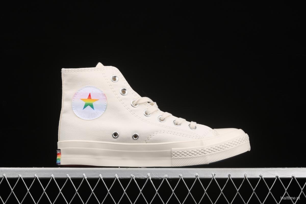 Converse Pride Chuck 70 rainbow color fashionable canvas shoes 170821C