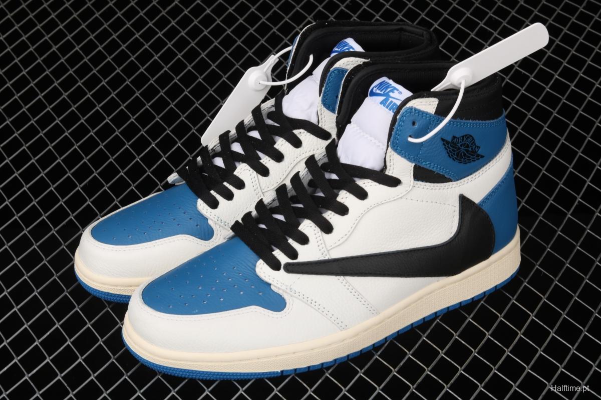 Travis Scott x Air Jordan 1 High OG Lightning inverted tick DH3227-105