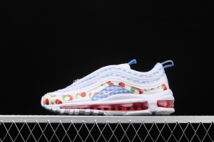 NIKE Air Max 97 summer cherry blue bullet air cushion running shoes CW5806-100