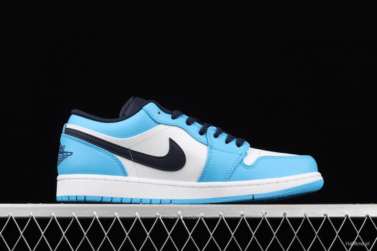 Air Jordan 1 Low North Carolina low-top cultural leisure sports shoes 553558-144