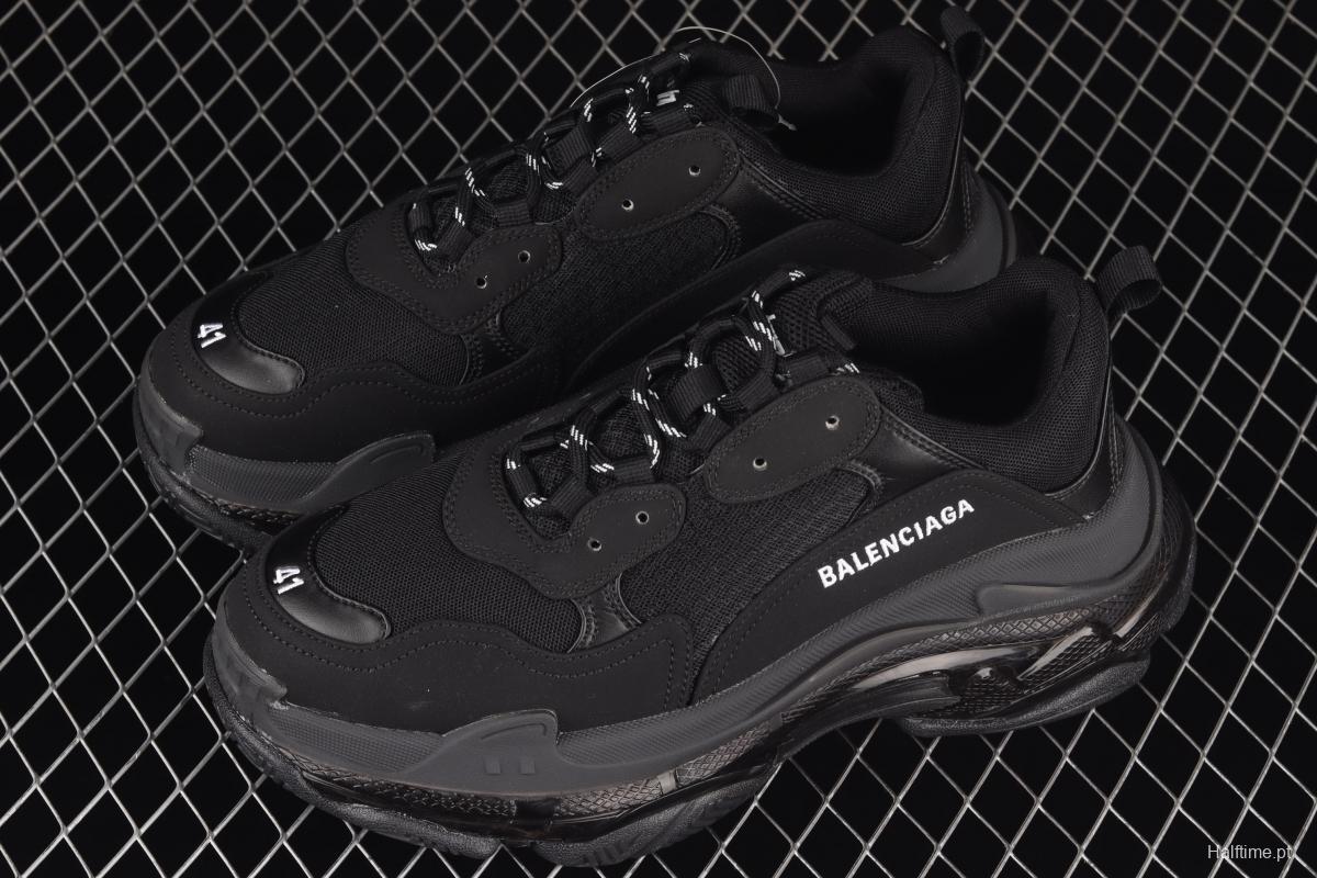 Balenciaga Triple S 3.0 full-combination nitrogen crystal outsole W2FB11000 for retro casual running shoes