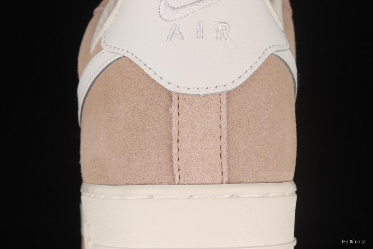 NIKE Air Force 1y07 white brown wheat low-top casual board shoes LZ6699-522