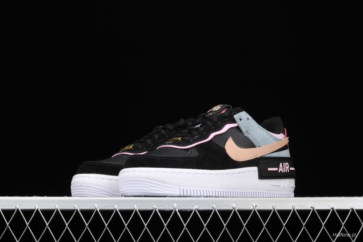 NIKE Air Force 1 ShAdidasow light weight heightened low-top 100-board shoes CU5315-001