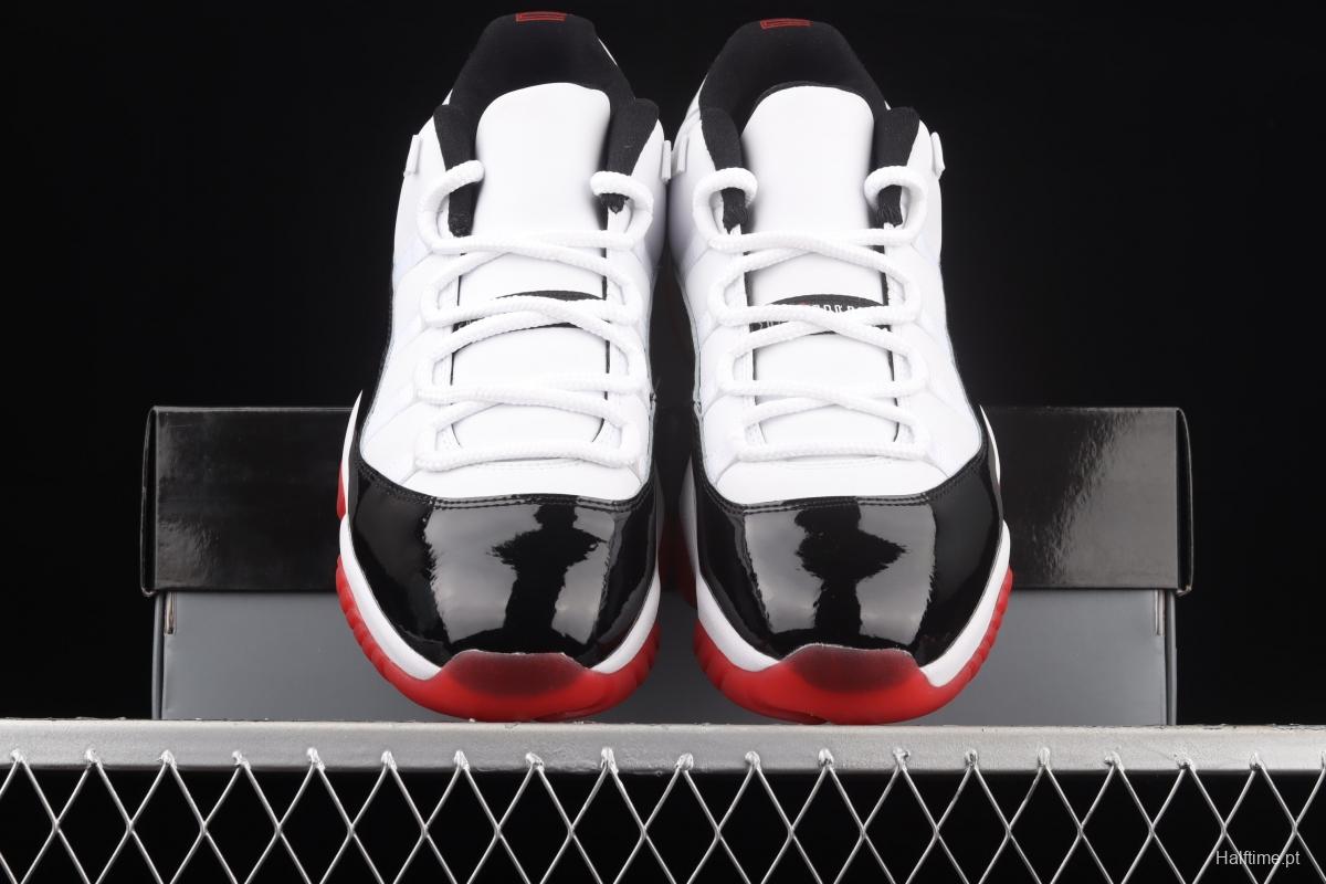 Air Jordan 11 Retro Low 11 low-grade lacquer leather black and red head layer true carbon AV2187-160