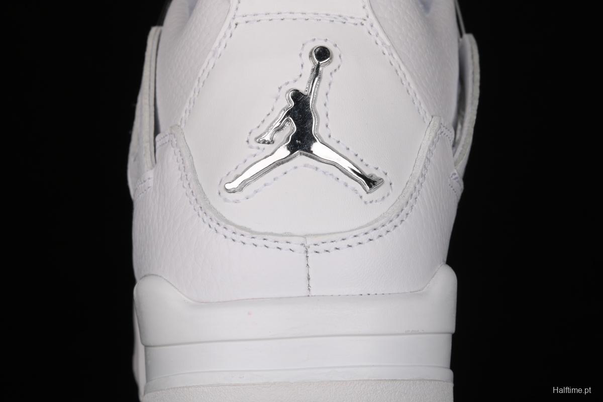 Air Jordan4 Retro PureMoney White Cat headlayer True Standard 308497-100