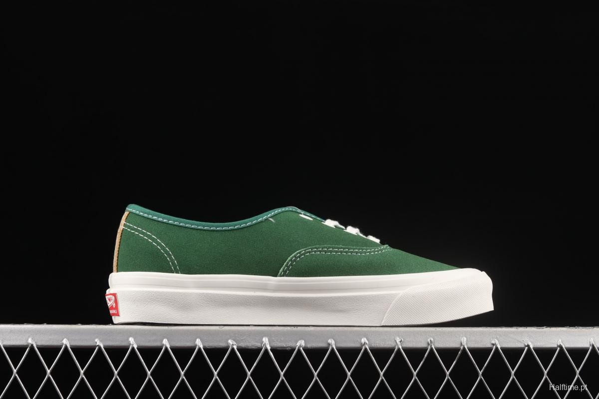 Vans OG Authentic Lx green suede vulcanized low upper shoes VN0A4BV94JG