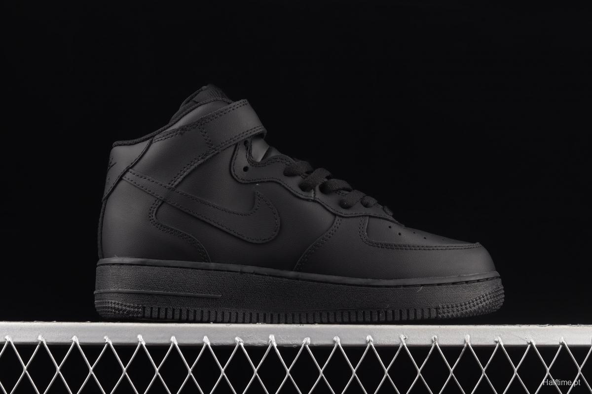 NIKE Air Force 1y07 Low Zhongbang all-black casual board shoes CW2289-001