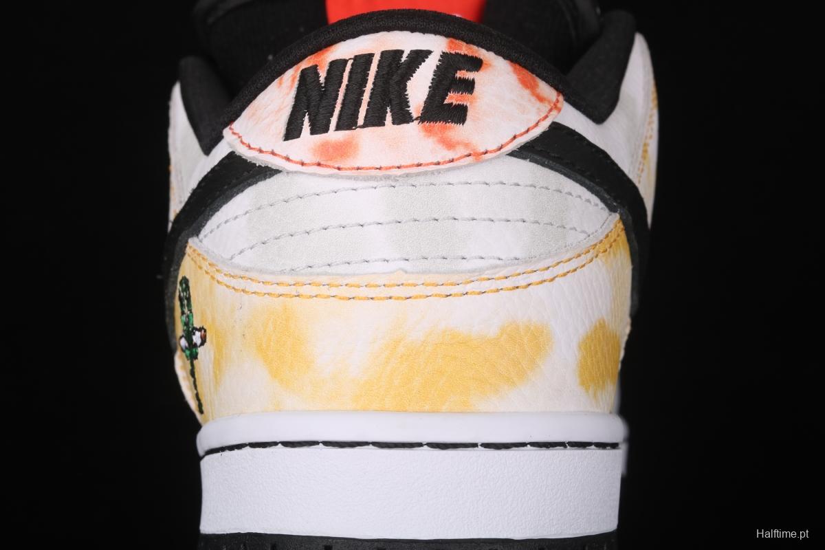 NIKE SB DUNK Low Raygun low-top casual air cushion shoes alien embroidery BQ6832-101,