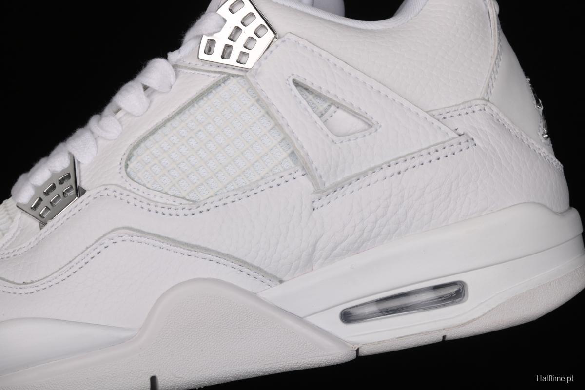 Air Jordan4 Retro PureMoney White Cat headlayer True Standard 308497-100