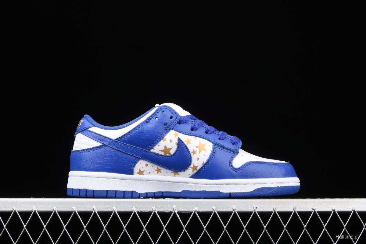 Supreme x NIKE SB DUNK Low joint style leisure sports skateboard shoes DH3228-100