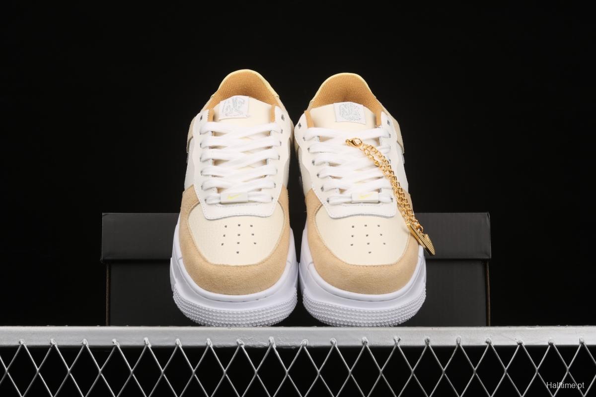 NIKE Air Force 1 Pixel deconstructing wind low-top casual board shoes DH3856-100