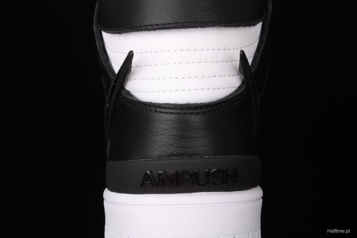 Ambush x NIKE DUNK High Black Wu Yifan Deng Ziqi same black and white high top casual board shoes CU7544-001