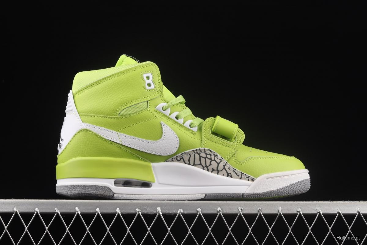 Jordan Legacy 312 apple green color Velcro three-in-one board shoes AQ4160-301