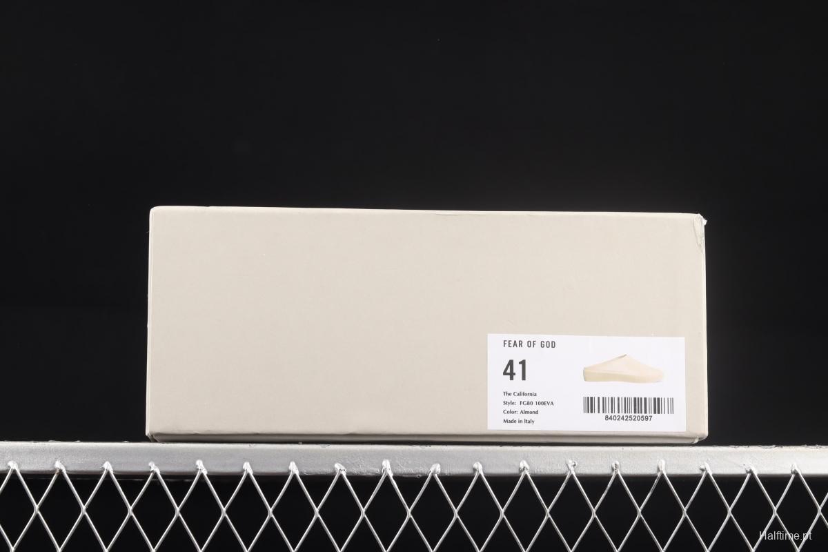 Fear of God 7th The California apricot shoes without back cover FG80-100EVA Almond