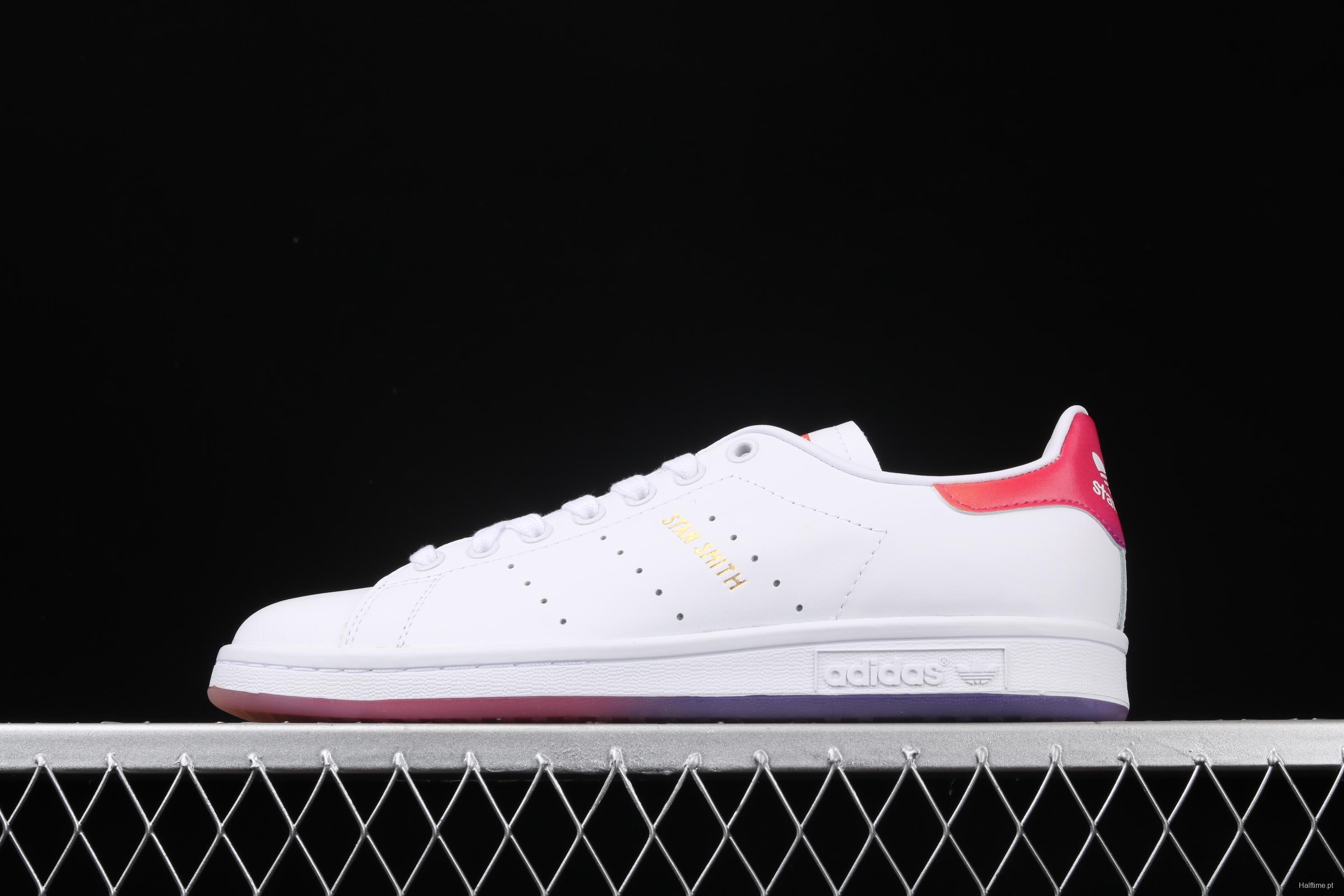 Adidas Stan Smith Rainbow EG8133 Smith rainbow crystal soles casual board shoes