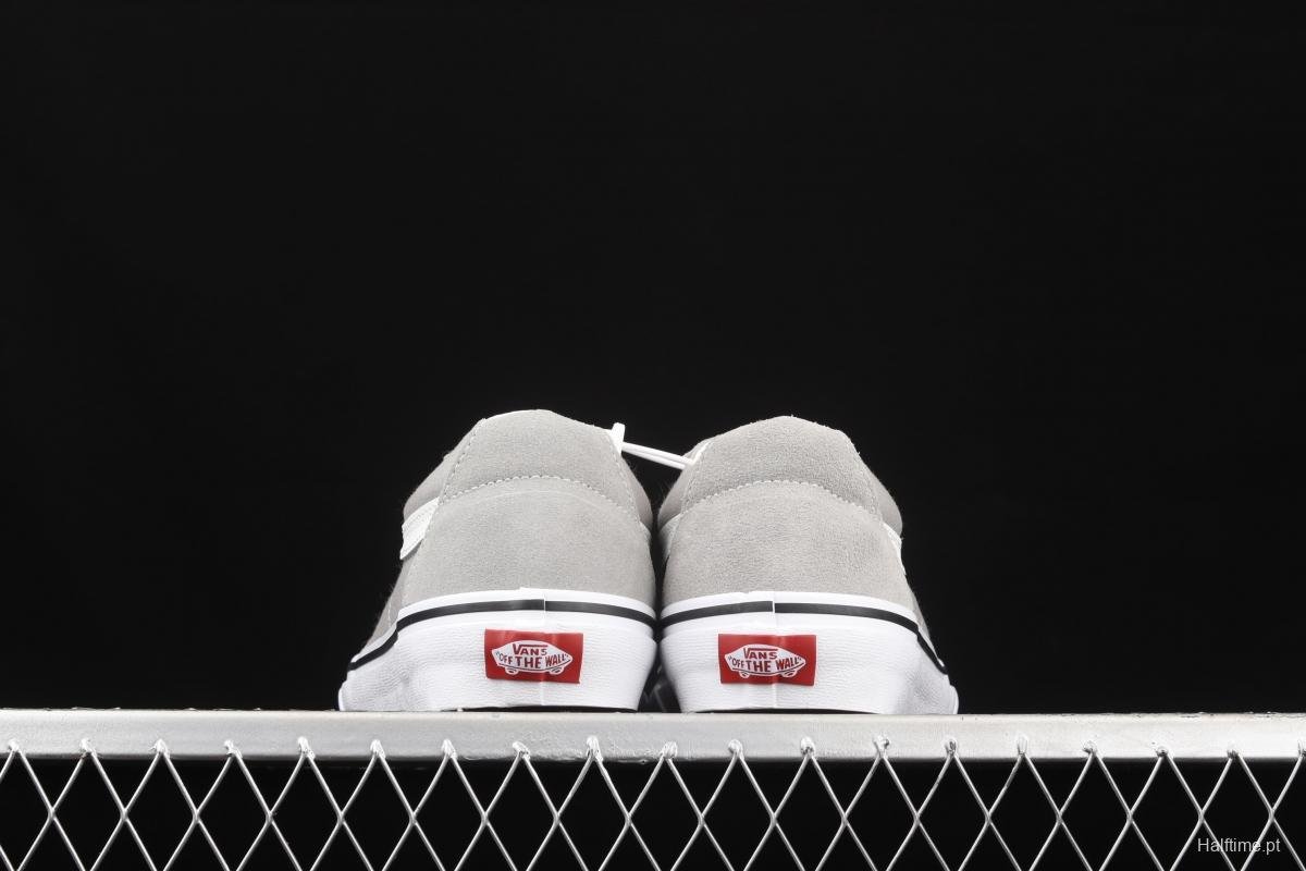 Vans SK8-Low gray side stripes low-side professional skateboard shoes VN0A4UUKIYP