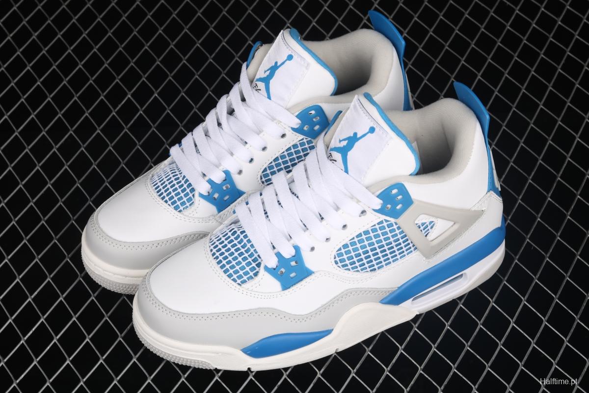 Air Jordan 4 Retro Military Blue White Blue 308497-105