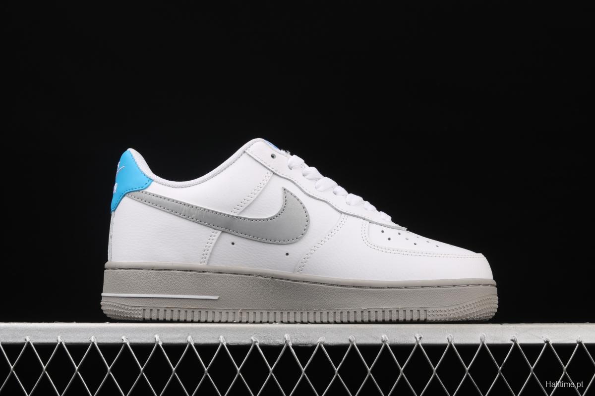 NIKE Air Force 1 Low NBA Flying Man Carter personal PE White Lake Blue 3M reflective low-top casual board shoes CK5433-200