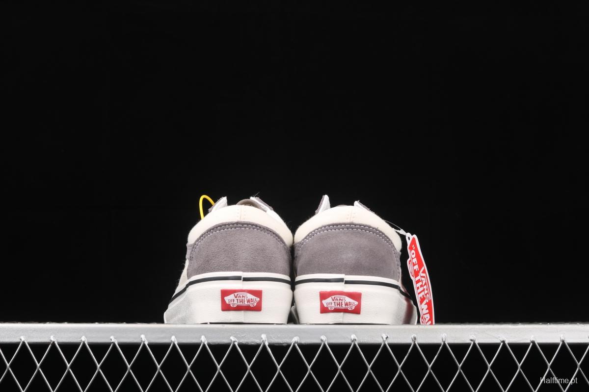 Vans Old Skool gray and white color low-top board shoes sports board shoes VNOA3WKT4OP