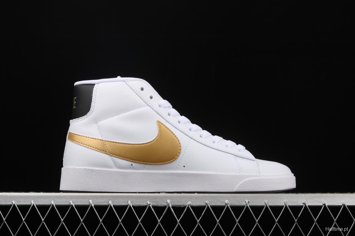 NIKE Blazer Mid Retro Trail Blazers Leather High-top Leisure Sports Board shoes AV9375-107