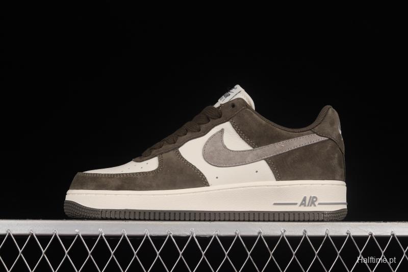 NIKE Air Force 1'07 Low Gray Brown Color Low Top Casual Sneakers TU6995-396