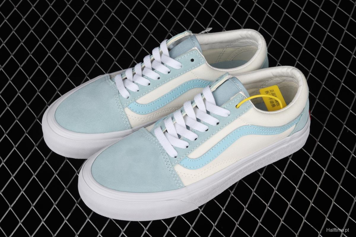 Vans Style 36 Milk Blue side striped low-top casual board shoes 4F69LX