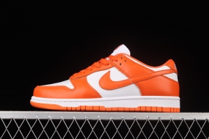 NIKE SB DUNK Low Pro Syracuse white orange board shoes CU1726-101