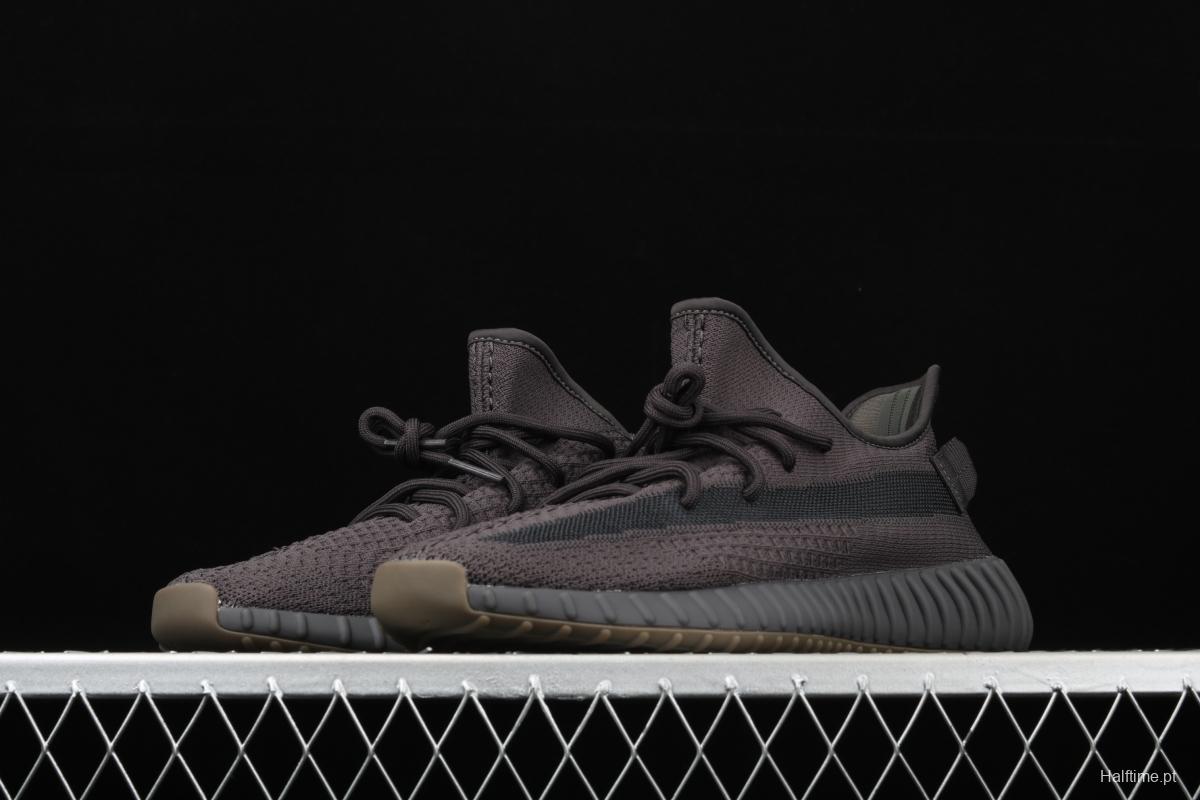 Adidas Yeezy Boost 350 V2 Cinder FY2903 Darth Coconut 350 second generation hollowed-out side transparent black angel color BASF popcorn