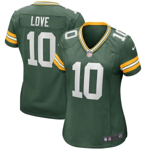 Women's Jordan Love Green Player Limited Team Jersey