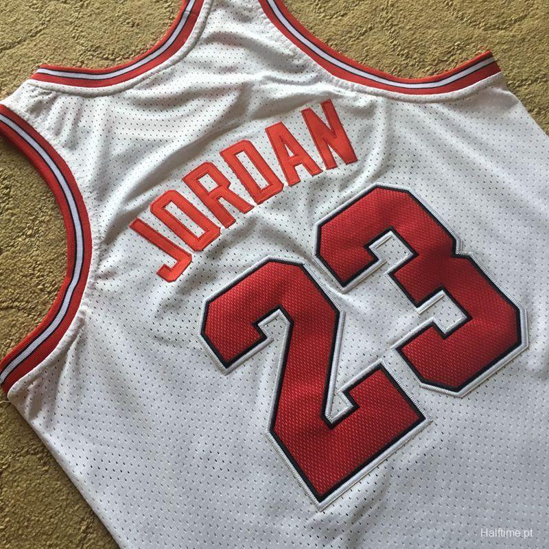 Men's Michael Jordan White Retro Classic Team Jersey