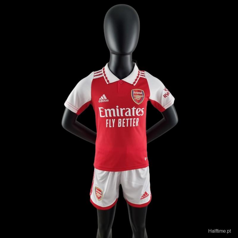 22/23 Arsenal Home Kids SIZS:16-28 Soccer Jersey