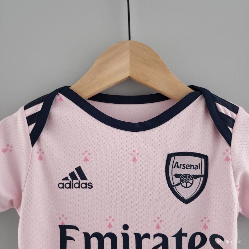 22/23 Arsenal Third Pink Baby Jersey 6-18 Month KM#0018