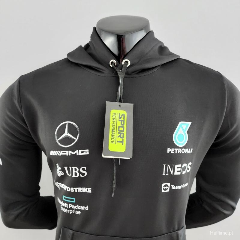 2022 F1 Mercedes AMG Petronas Black Jacket #0001