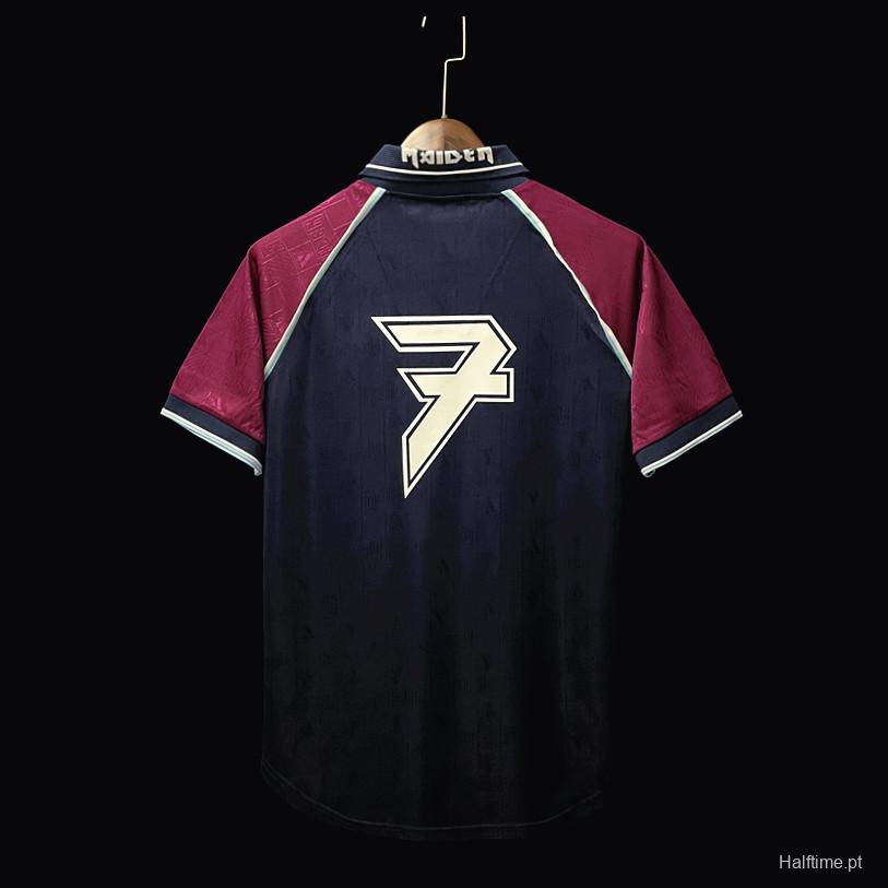 Retro 1999 West Ham Iron Maiden Home Soccer Jersey