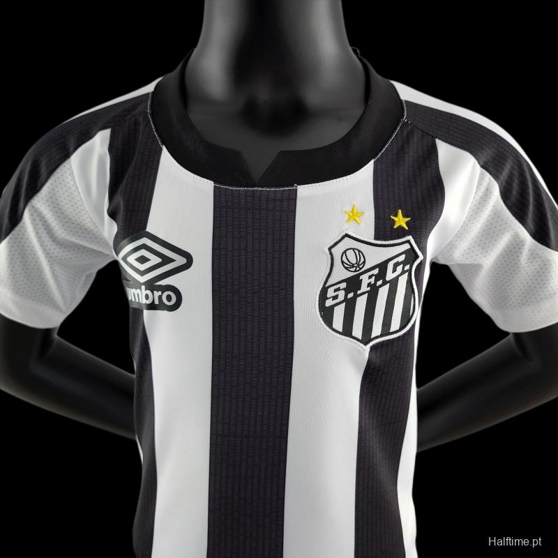 22/23 Santos Kids Kit Away Size 16-28 Soccer Jersey