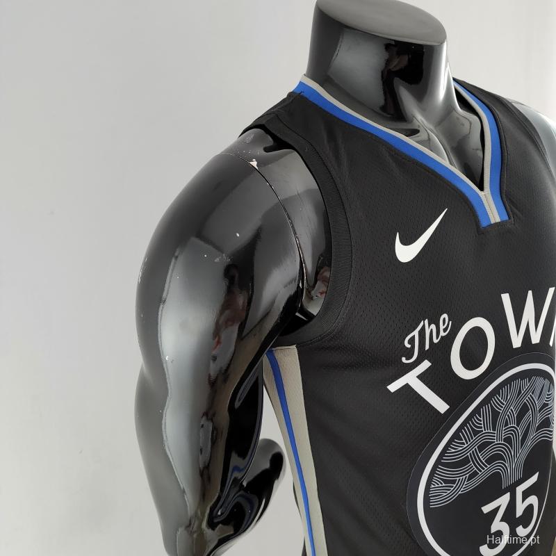 2020 DURANT #35 Warriors City Edition Black &amp; Grey NBA Jersey