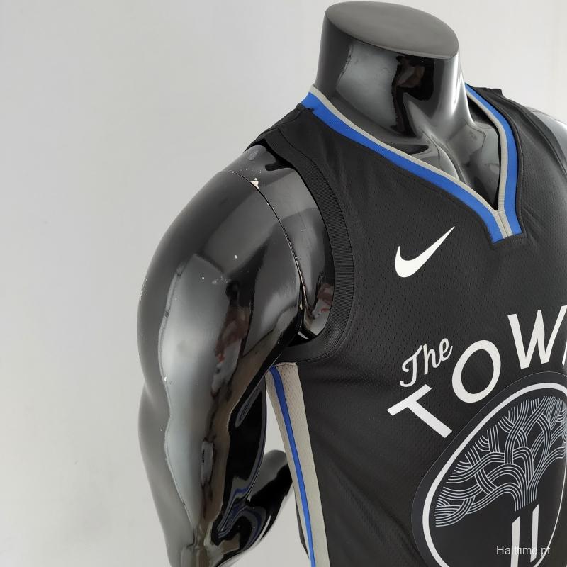 2020 THOMPSON #11 Warriors City Edition Black &amp; Grey NBA Jersey