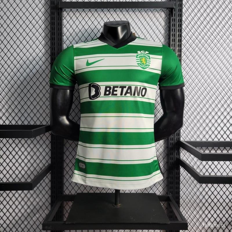 22/23 Player Version Sporting Lisbon Home Soccer Jersey