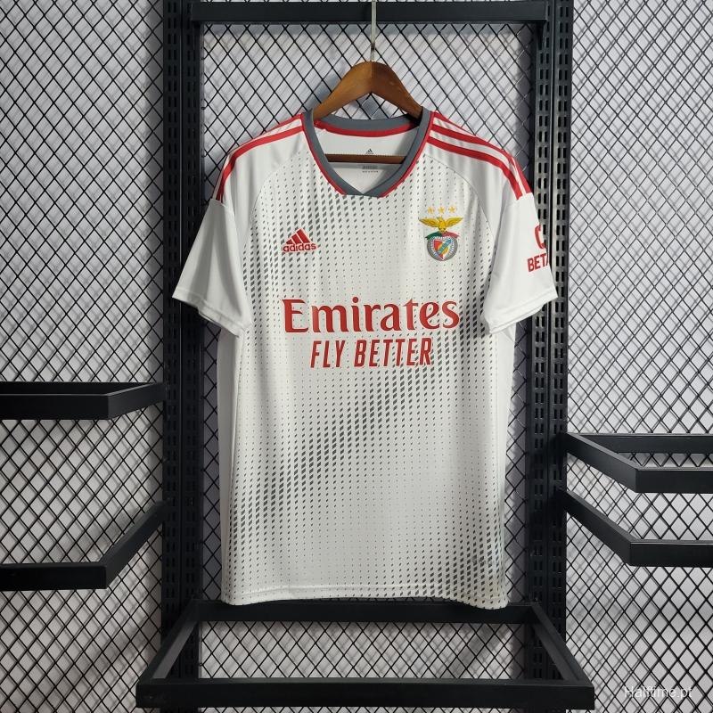 22/23 Benfica Third White Soccer Jersey