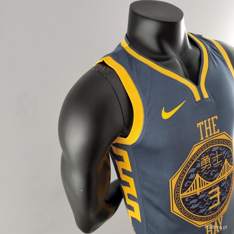 2018 POOLE#3 Golden State Warriors Grey NBA Jersey