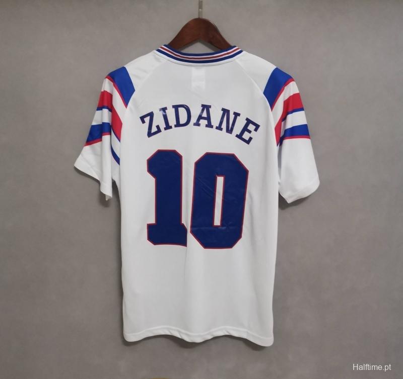 Retro 1996 France Away Soccer Jersey